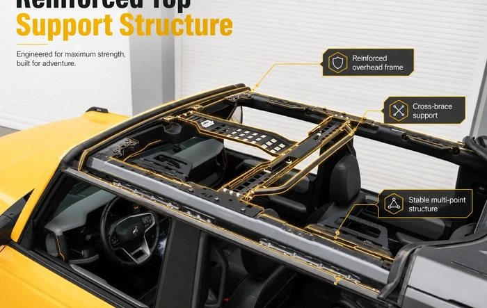 More Than a MOLLE Panel: What the Overhead Structure Actually Adds to Your Bronco