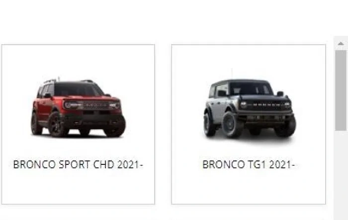 2021 Bronco Parts Department Catalog Is Up!
