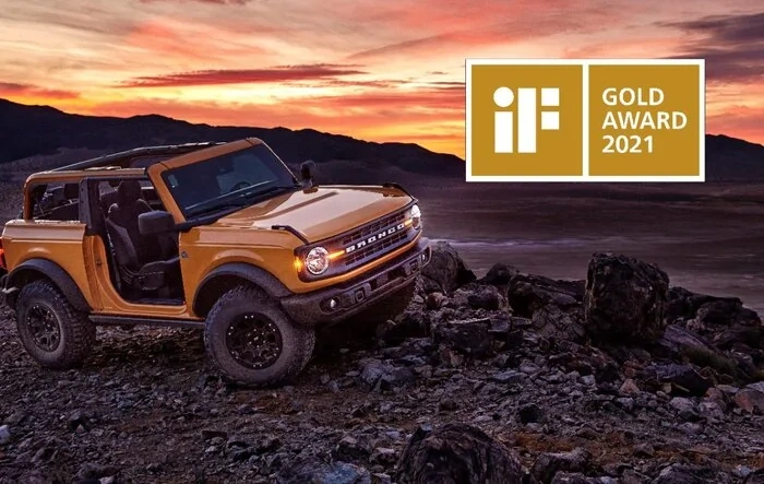 Ford Bronco Earns Prestigious iF Design Gold Award 2021