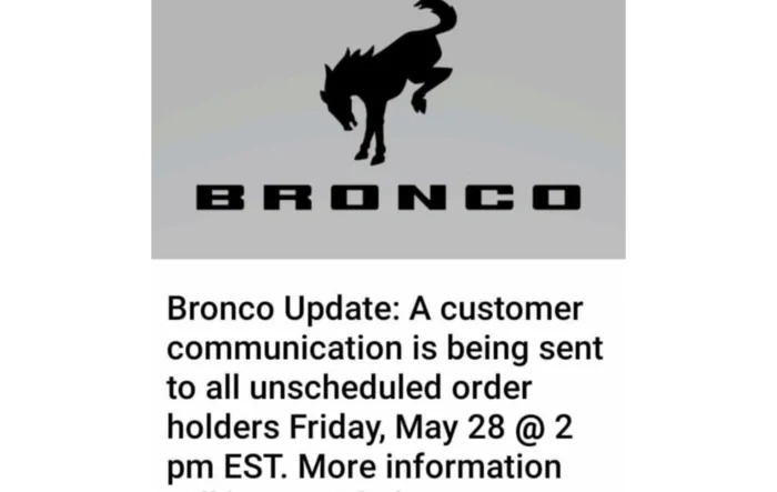 Today, 5/28, Ford email will be sent to all unscheduled order holders