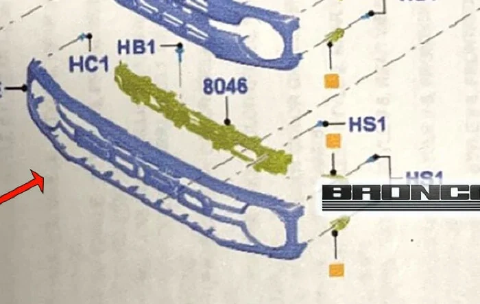 Bronco Grilles (Including Raptor) Design & Part Number Revealed