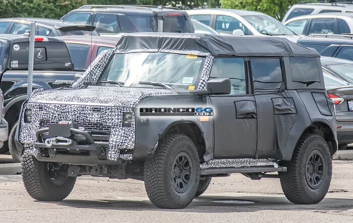 Spied: Bronco Overland Sasquatch Prototype Caught Testing Winch, Snorkel and Roof Accessories