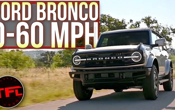 0-60 mph test for 2.3L Bronco with 7-speed manual by TFL