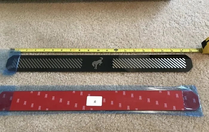 Door Sill Plates by Putco (Black Platinum) For 2021 Bronco 2-Door -– Closeup Pics