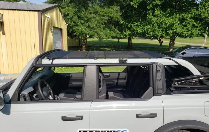 SUCCESS:  First Installed Bronco Bestop Bimini Sun Shade - Pics, Installation Notes, Impressions