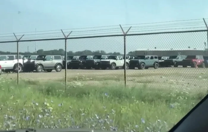Bronco Off-Site Stockpile Spotted Near Willow Run Airport in Michigan