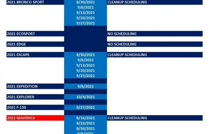 Scheduling resumes week of 8/2