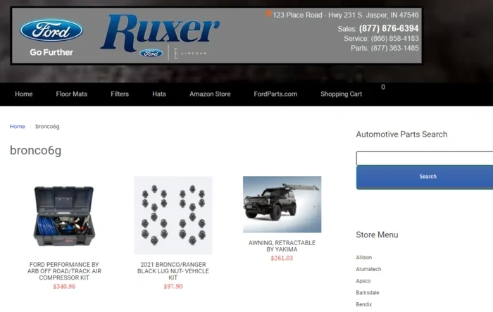 Ford Bronco Accessory / Parts Deal -- B6G Forum Members ONLY