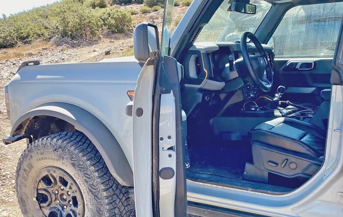 Levine posts Manual Sasquatch image and close-up of Warthog/Raptor Bronco camouflage