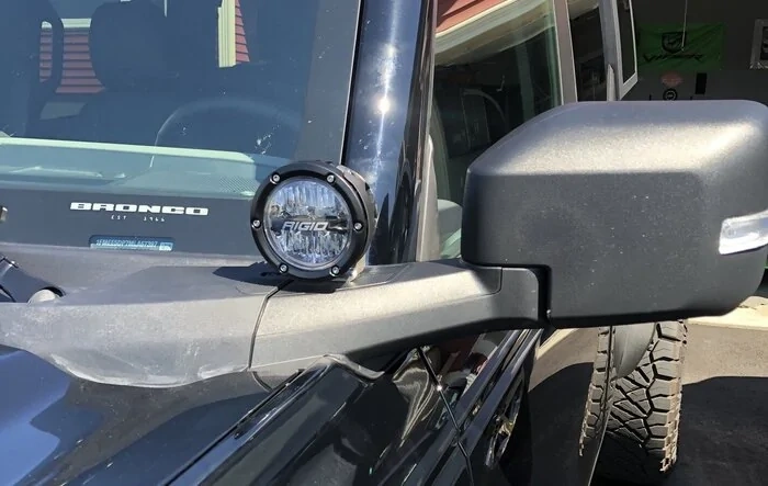 New Rigid 360 lights installed on mirrors