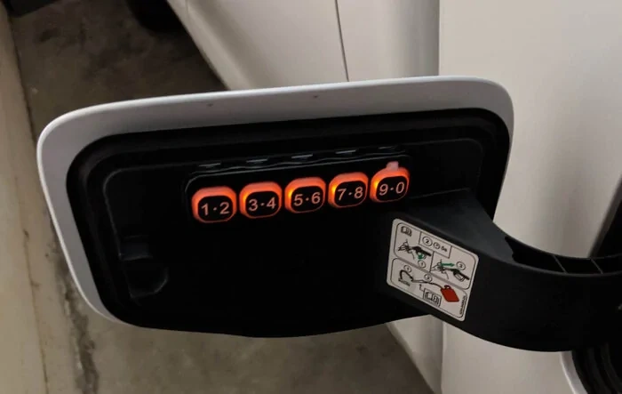 Installing Keyless Entry Pad in the fuel door