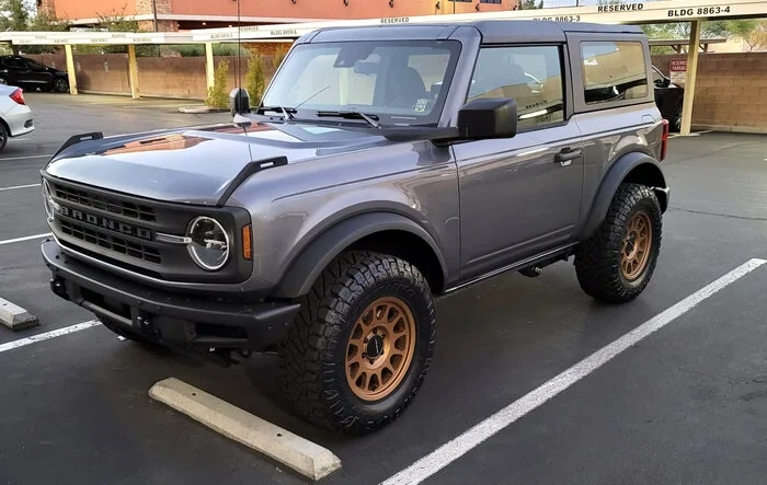 Thar She Blows. Base 2-door delivered and now wearing bronze Method wheels