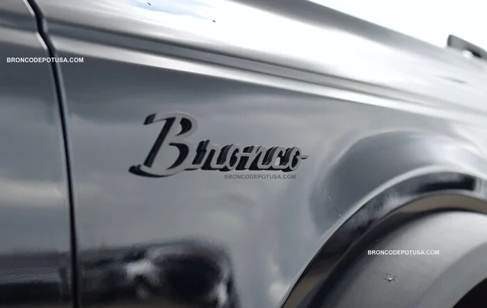 Adhesive backed Heritage Bronco Fender Badges by BroncoDepotUSA [NO LONGER AVAILABLE]
