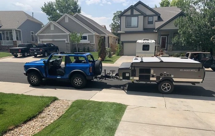 Tested out towing a 2900 lbs trailer with 2.7 Badlands w/ tow package