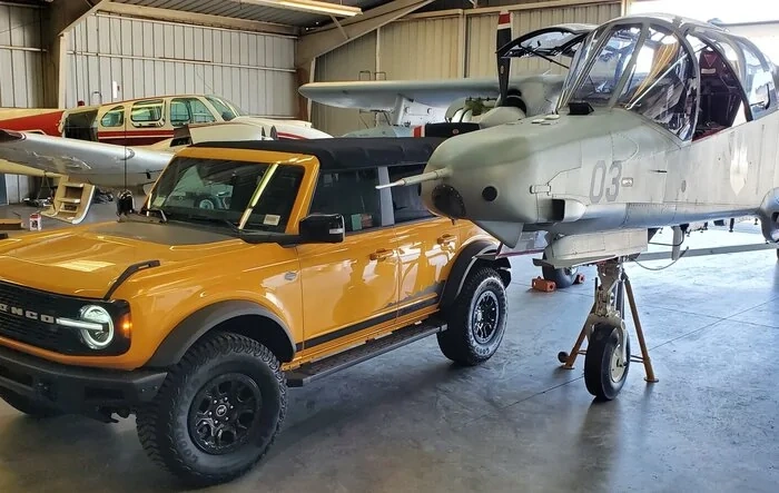 Double "Bronco" photoshoot during 24 hour demo: 2021 Bronco & OV-10 Bronco