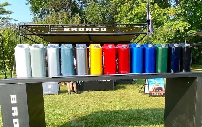 2021 + 2022 Bronco Colors Lineup (Gas Can Examples)