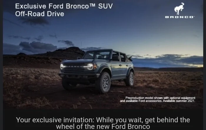 Invitation-Only Bronco Off-Road Drive event announced for Fort McDowell Rodeo Grounds, AZ