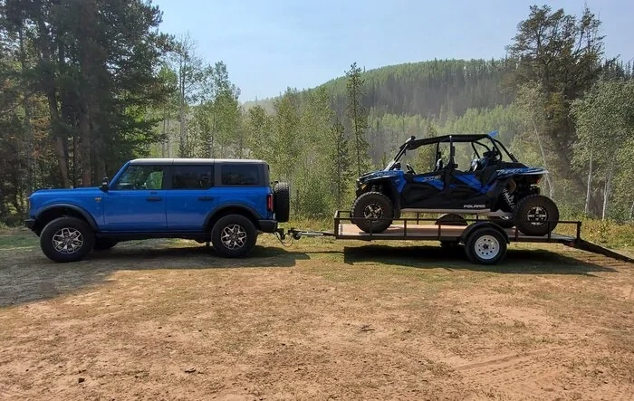 First Tow (of RZR) with the Bronco - Loving the 2.7!