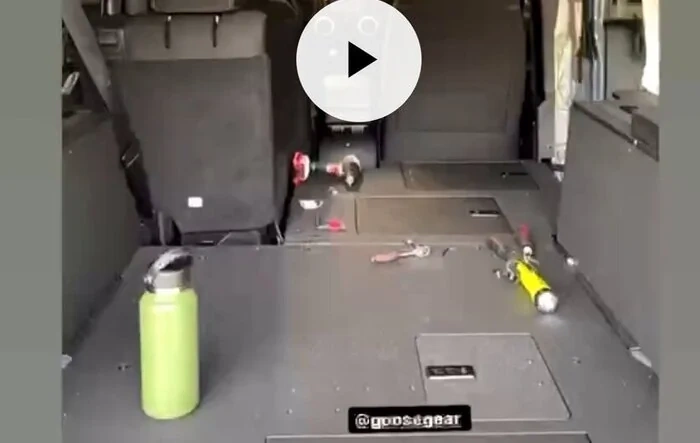Goose Gear developing 2021+ Bronco rear seat delete system and foldout table