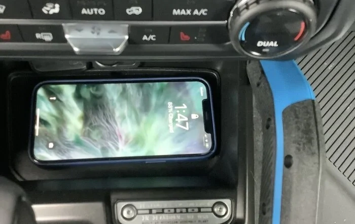 Wireless charging pad DIY install hack