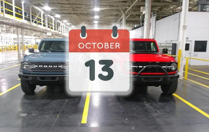 🗓 2022 Bronco order bank opens October 13!