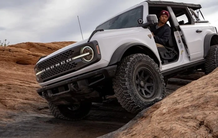 Icon Alloys Rebound Pro wheels mated w/ 35” Mickey Thompson Baja MTZ P3 tires on Bronco Badlands