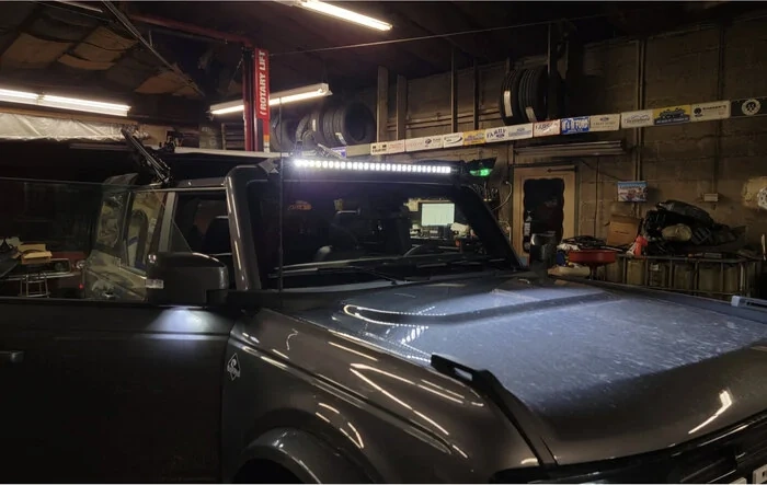 Light bar install, using roof pre-wiring