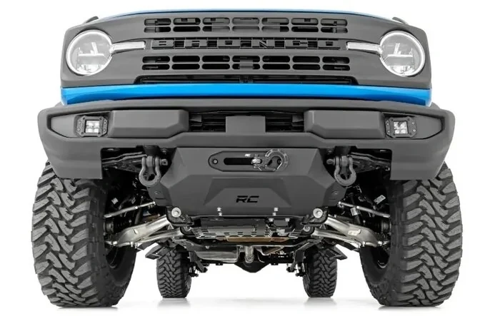 2021 Bronco Rough Country Hidden Winch Mount & Skid Plate Kit 51054
