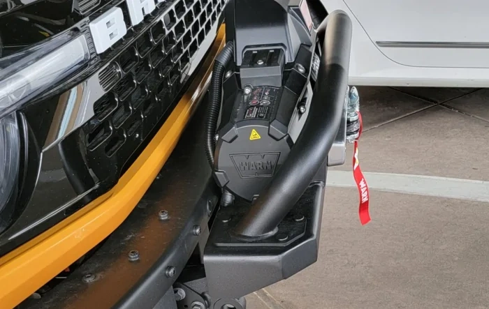 Details of the Ford Performance Winch Package - Installed on a Basesquatch