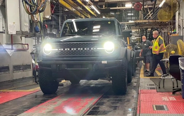 My Bronco coming down the factory line pictures! - Thanks Ford & Jim Farley!