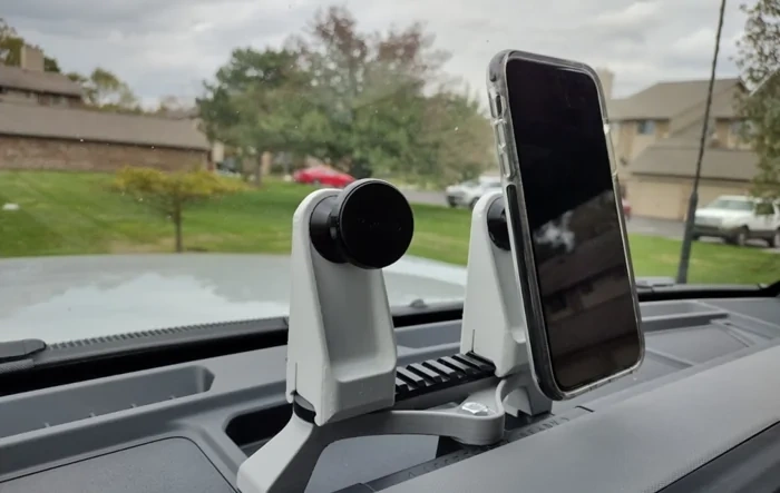 My Homemade Mini Accessory Rail for 2021 Bronco Dash (3D Printed)