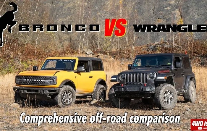 Bronco Badlands vs Wrangler Rubicon -- 2 door comparison & tests
