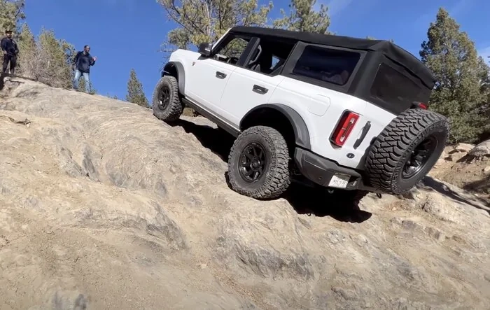 Bronco tackling THE WALL at Spring Creek (Dumont, CO)