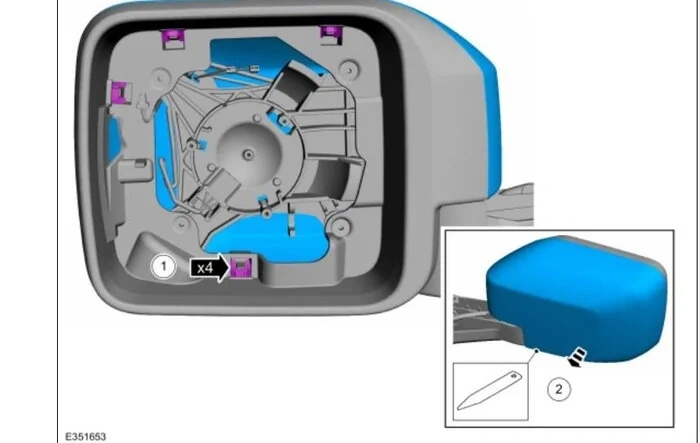 Mirror Cap Removal Instructions w/ Diagrams