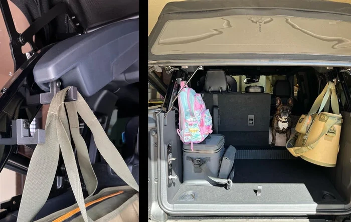 Bronco Gear Hooks For Cargo Area Now Available! [Sinister CNC]