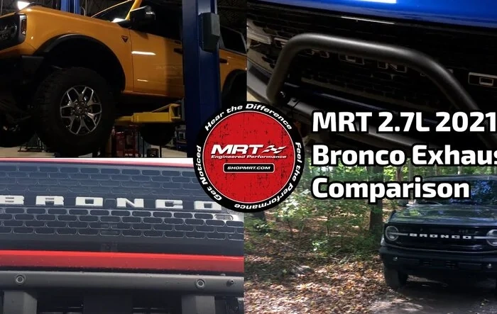 2021+ Ford Bronco 2.7L MRT Performance Axle-Back Exhaust Lineup