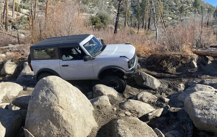 Rock Crawling a 2-Door Base w/ No Lockers, Manual Transmission -- @ Holcomb Creek Trail in Southern California