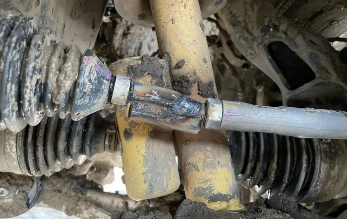 Broke my Bronco’s tie rod on rack and pinion 🤬