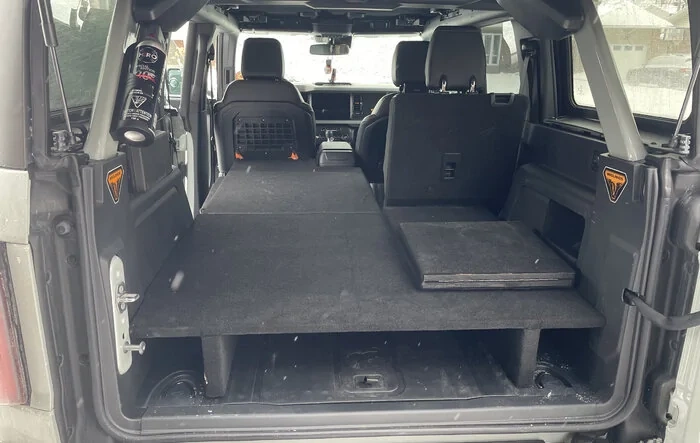 DIY single or double sleeping platform