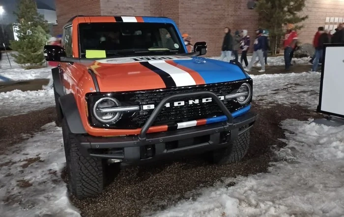 Denver Bronco Themed Ford Bronco Unveiled at Home Game