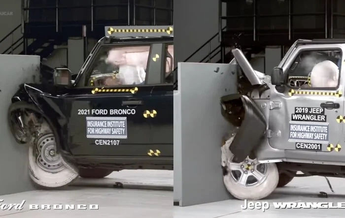 Bronco vs. Wrangler Crash Test Video