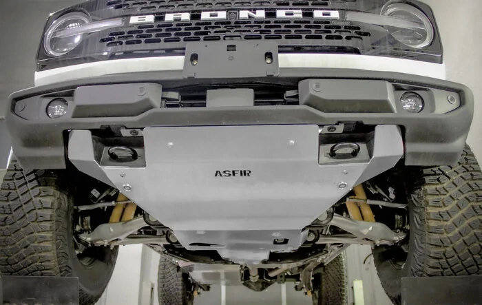 Underbody aluminum skidplates and protection by ASFIR 4x4