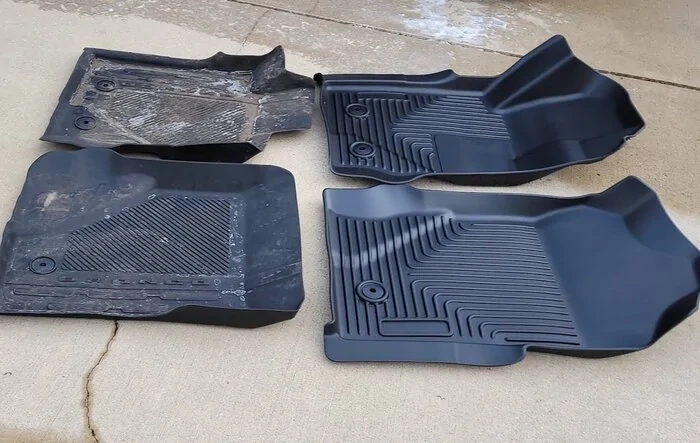 Husky Floor Liners Mats vs Ford Factory Floor Liners - pics & review