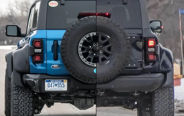 📸 Now See 2022 Bronco Raptor in Velocity Blue & Shadow Black With Painted Fender Flares!