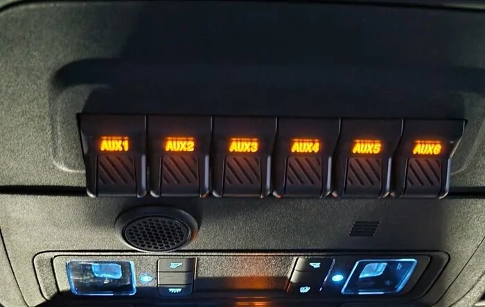 Aux Upfitter Overhead Switches installed! - DIY writeup instructions & photos