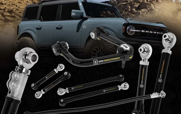 ICON Tubular Front UCA & Rear Links & Adjustable Track Bar