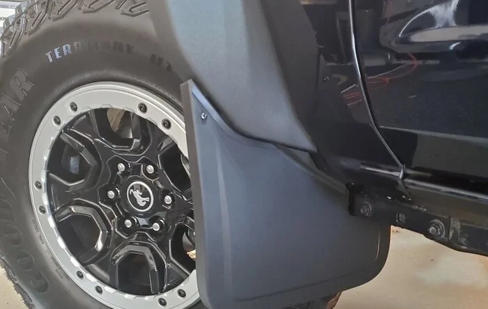 "$50 Ford splash guard to Squatch" Sasquatch fender flares mounting option w/ custom bracket attachment