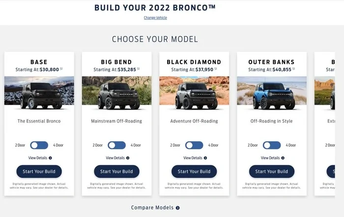 Bronco price increased again!