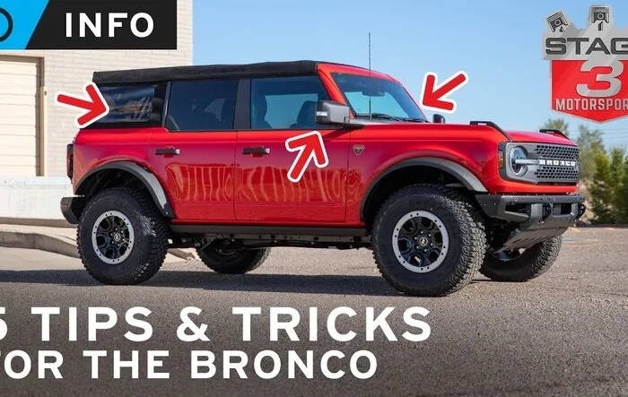 5 Helpful Tips & Tricks for the Bronco