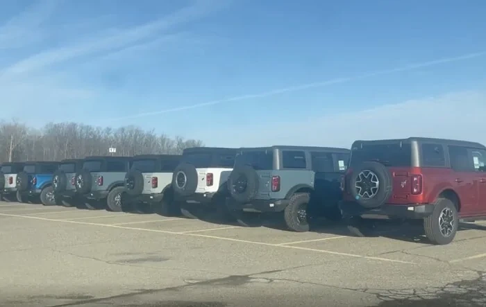 Still Waiting for your Bronco? Check out this VIDEO! Sunny Mountain Bronco storage yard